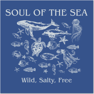 sea animals - ocean life - sea life Posters and Art