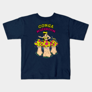 CONGA MUSHROOM Kids T-Shirt