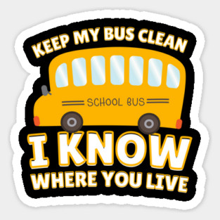 Funny School Bus Driver Magnet