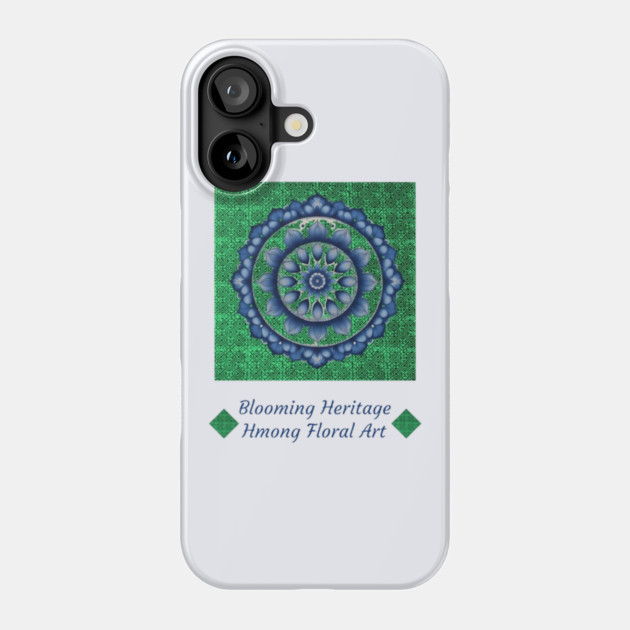 Peaks of the Hmong Spirit – Blooming Heritage Phone Case by Pimcolle