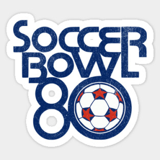Retro Soccer Bowl 1980 Defunct Soccer League of North America Sticker