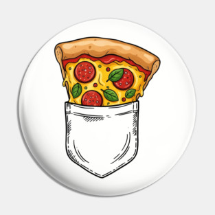 Pizza Pocket T-Shirt - Funny Pepperoni Pizza Lover and Foodie Gift Idea Best For Christmas, Birthday, Pizza day, slice, delivery, and chill, planat, party, place, Pin
