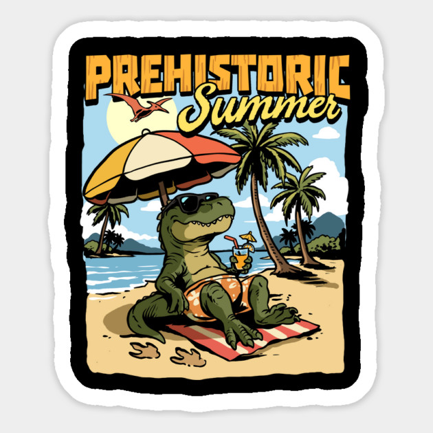 Prehistoric Summer Magnet by GoshWow®