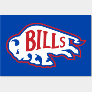 Buffalo Retro Football Logo Posters and Art
