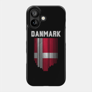 Denmark flag, danish flag Phone Case