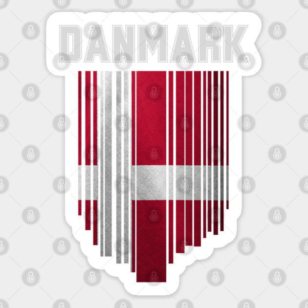 Denmark flag, danish flag Sticker by eka123