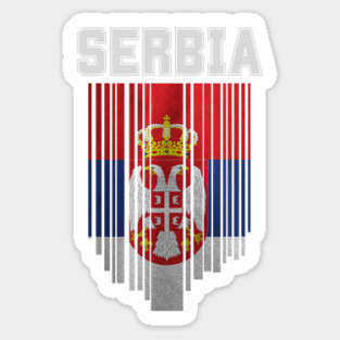 Serbia flag, Serbian flag Sticker