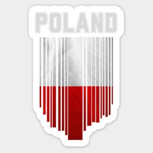Poland flag, polish flag Sticker