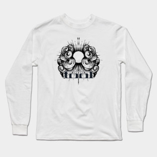 tool band merch sun vintage illustration Long Sleeve T-Shirt