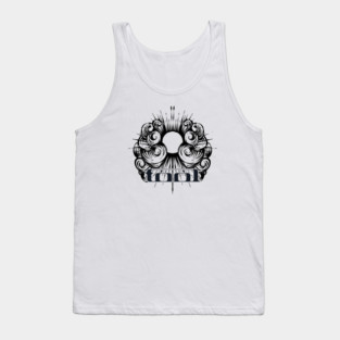 tool band merch sun vintage illustration Tank Top