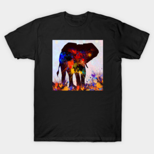 Abstract Elephant Painting T-Shirt