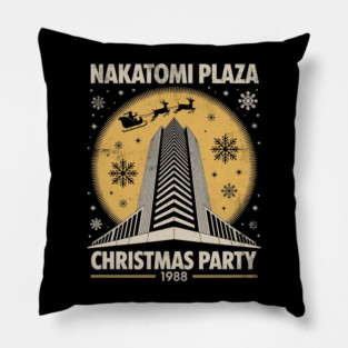 Nakatomi Plaza Christmas Party 1988 Vintage Pillow