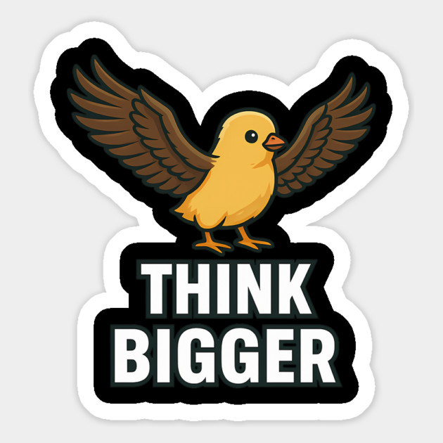 Think Bigger Motivational Gift Magnet by Harriet's Store