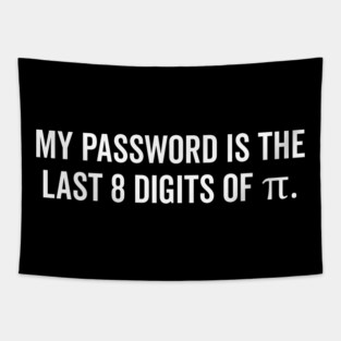My Password is the Last 8 Digits of Pi Tapestry