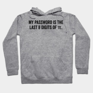 My Password is the Last 8 Digits of Pi Hoodie