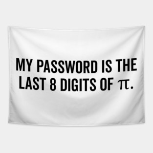 My Password is the Last 8 Digits of Pi Tapestry