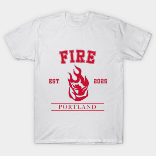 Portland Fire WNBA Vintage Style Logo T-Shirt