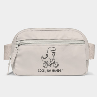 Funny T-Rex on Bicycle Look No Hands Cycling Humor Bag