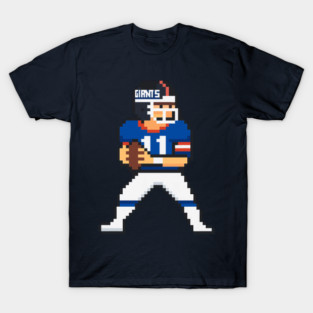Phil Simms 8-Bit Quarterback Retro Pixel Tribute T-Shirt
