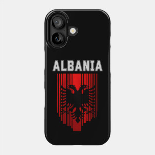 Albania flag, albanian flag Phone Case