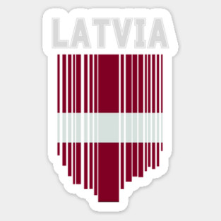 Latvia flag, latvian flag Sticker