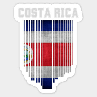 Costa Rica flag, costa rican flag Sticker