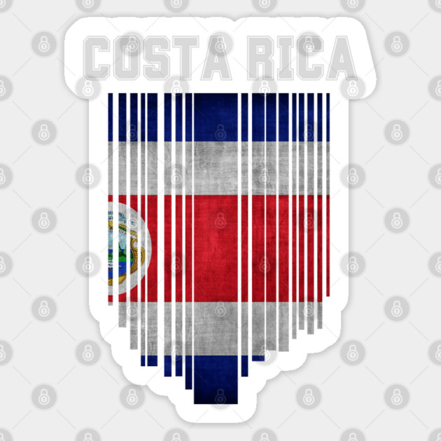 Costa Rica flag, costa rican flag Sticker by eka123