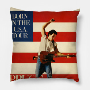 Bruce Springsteen Vintage Pillow