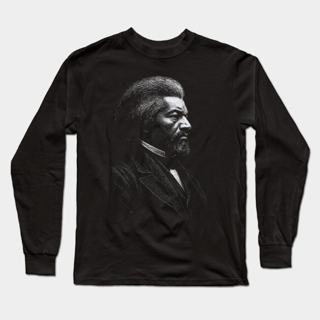 Frederick Douglass Long Sleeve T-Shirt by UrbanLifeApparel