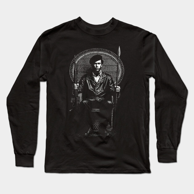 Huey Newton Long Sleeve T-Shirt by UrbanLifeApparel