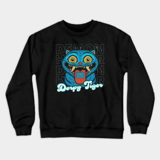 Derpy-Tiger Crewneck Sweatshirt