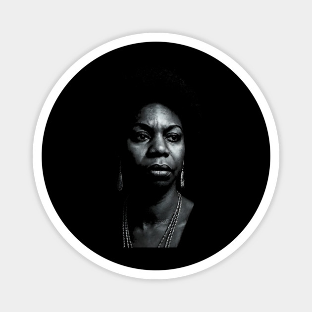 Nina Simone Magnet by UrbanLifeApparel
