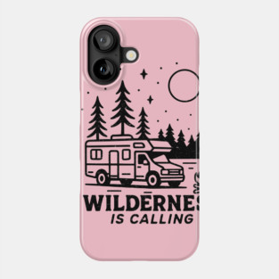 Wilderness is calling !! - Vintage Retro Outdoor Phone Case