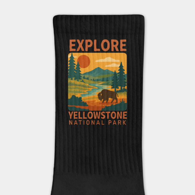Explore Yellow Stone - Vintage Retro Adventure by daily vintage