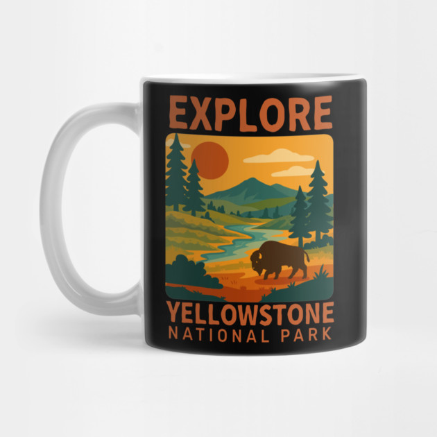Explore Yellow Stone - Vintage Retro Adventure by daily vintage