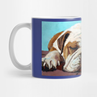 Sleeping Bulldog – Cozy Dog Art Mug