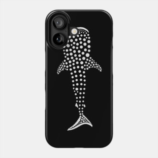 Whale Shark Dot Art – Minimalist Ocean Design Phone Case