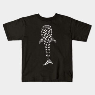 Whale Shark Dot Art – Minimalist Ocean Design Kids T-Shirt