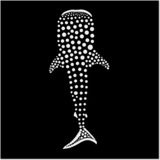 Whale Shark Dot Art – Minimalist Ocean Design Posters and Art