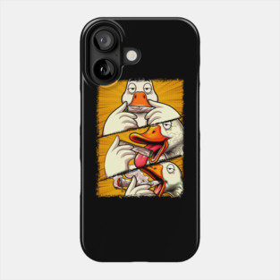 Cannabis Weed Lover 420 Stoned Silly Goose Smoking Weed Phone Case