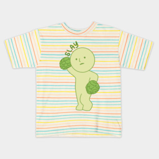 slay cheer smiski / cheer series Kids T-Shirt