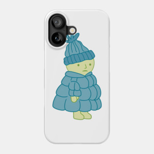 smiski in a puffer jacket Phone Case