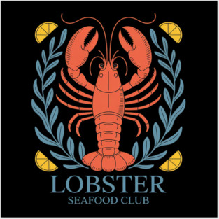 Funny Lobster Crawfish Lobster Posters and Art