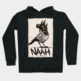 Raven “Naah” Tee – K-Pop Demon Hunters Gothic Meme Hoodie