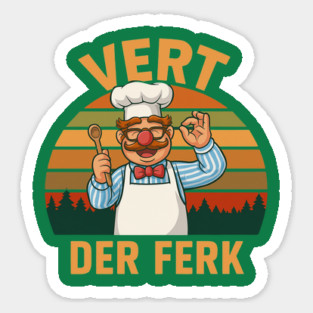 vert der ferk Sticker