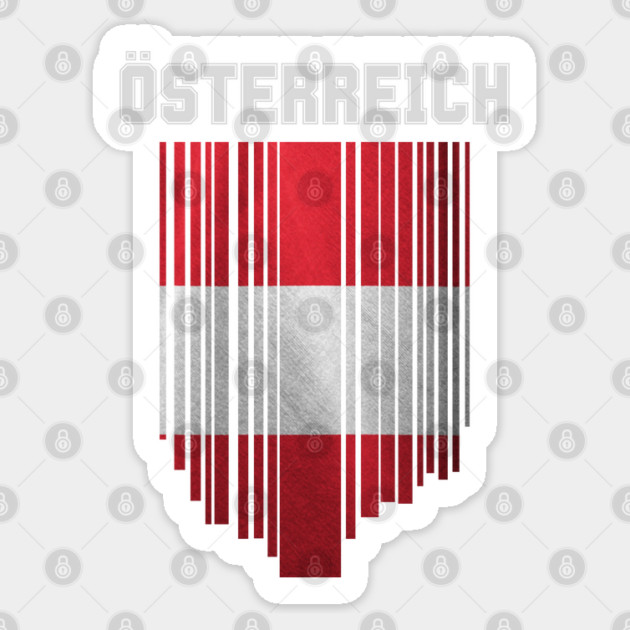 Austria flag, austrian flag Sticker by eka123