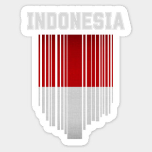 Indonesia flag, indonesian flag Sticker