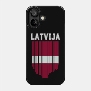 Latvia flag, latvian flag Phone Case
