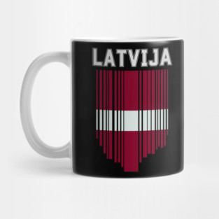 Latvia flag, latvian flag Mug