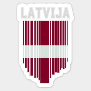 Latvia flag, latvian flag Sticker